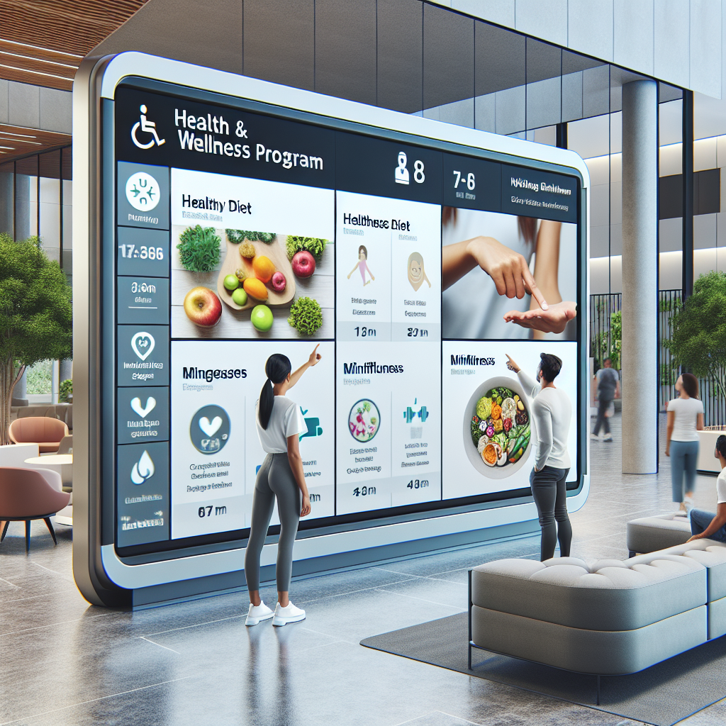 Digital Signage e a Integração com Programas de Saúde e Bem-Estar