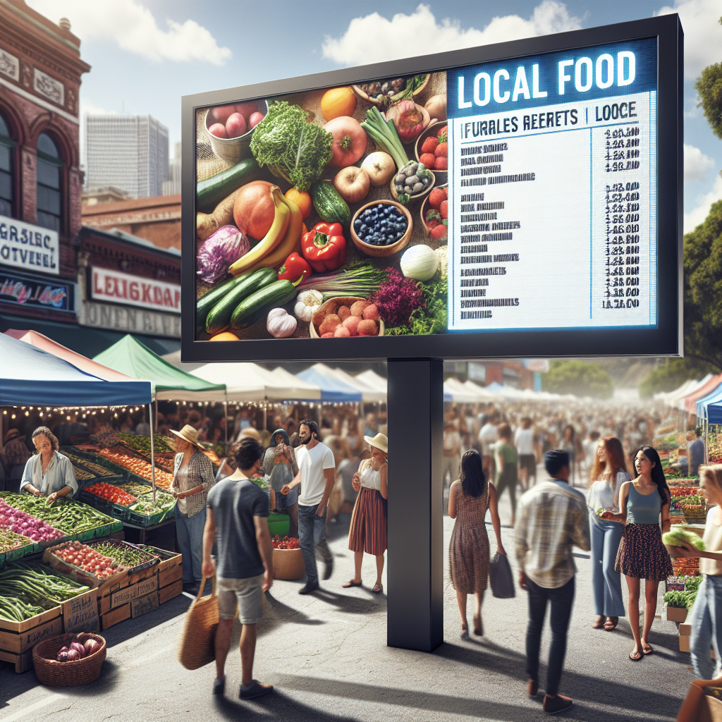 Digital Signage e a Promoção de Alimentos Locais