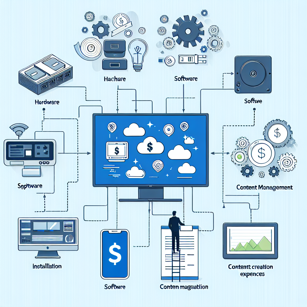 Custos associados à implementação de digital signage